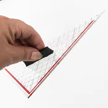 Треугольная линейка Легкий инструмент для математической геометрии 25 см Профессиональный инструмент для измерения макета для офисного архитектора Дизайн комиксов