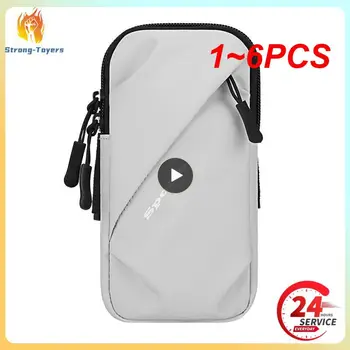 1-6 шт.-дюймовый водонепроницаемый универсальный спортивный нарукавный ремень, сумка для бега в спортзале на открытом воздухе, сумка для мобильного телефона, защитная сумка на запястье