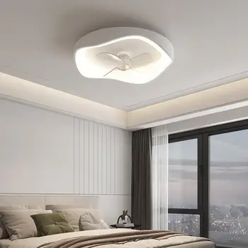 Современный минималистский вентилятор для спальни потолочный светильник белая ресторанная лампа умный творческий дом скандинавская индивидуальность комнатный вентилятор лампа 110V 220V