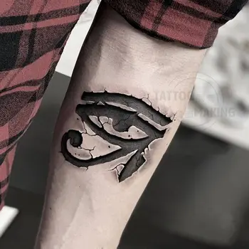 Символ Темного ока Бога Рука Мужская Женская Татуировка Наклейка Поддельные татуировки для женщин Водонепроницаемая Прочная Оптовая продажа Hotwife Tattoo Tatto